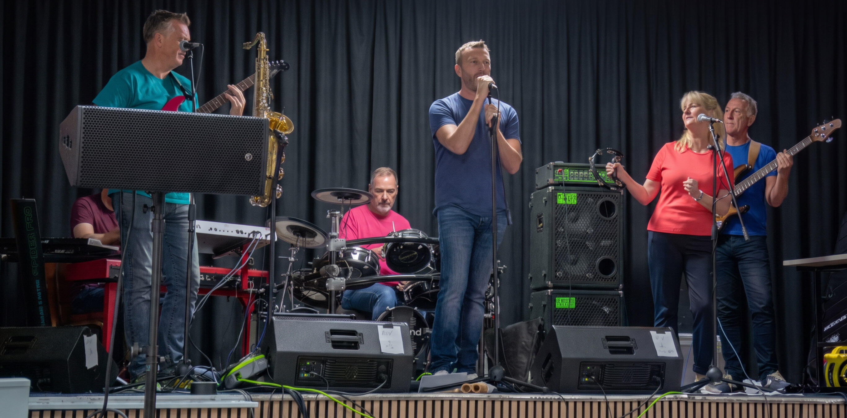 Music:Club performing live on stage